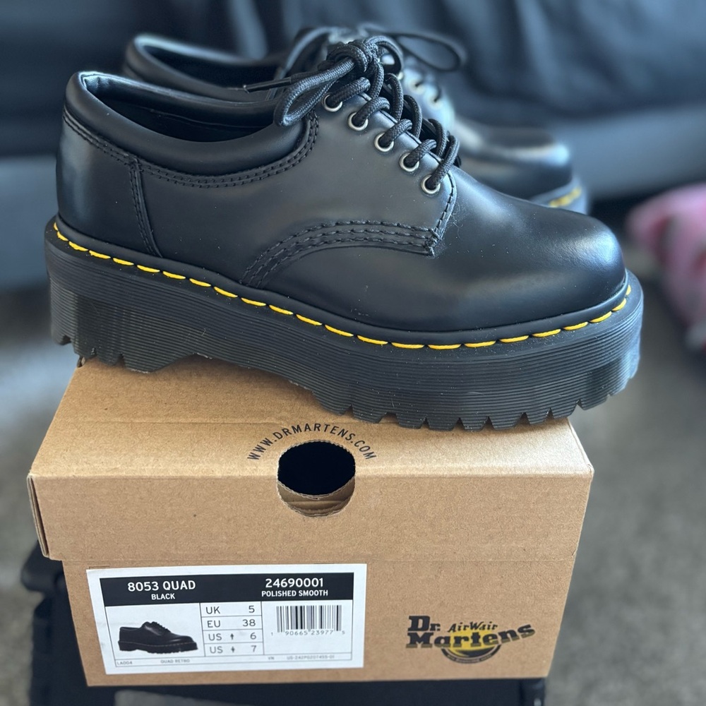 Dr Martens 8053 Leather Platform Shoes